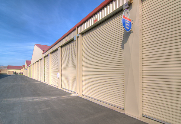Drive-up mini storage units