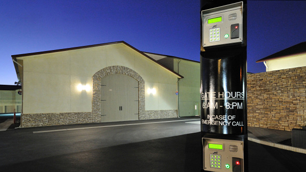 Computerized gate access at night