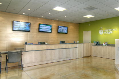 Interstate Storage Livermore front office and rental counter
